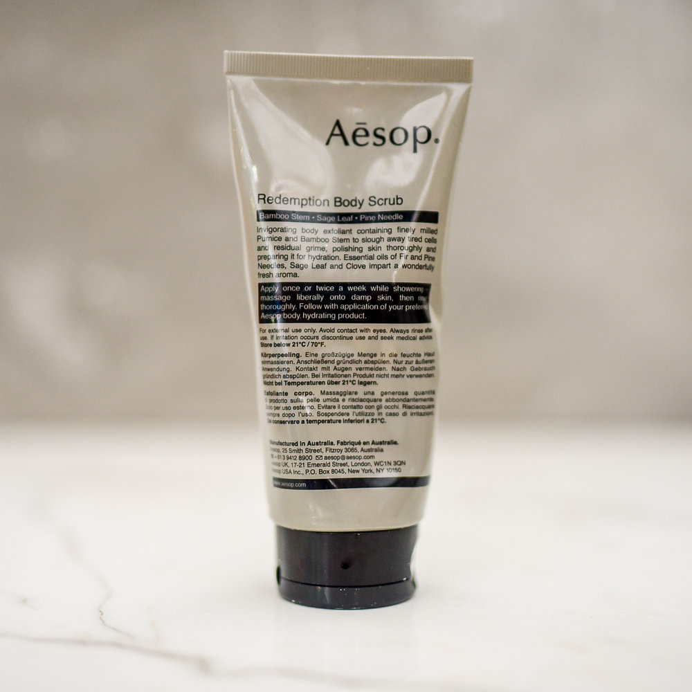 Aesop Redemption Body Scrub - GROOMING GIFT IDEAS - THE ULTIMATE GIFT LIST FOR MODERN MEN
