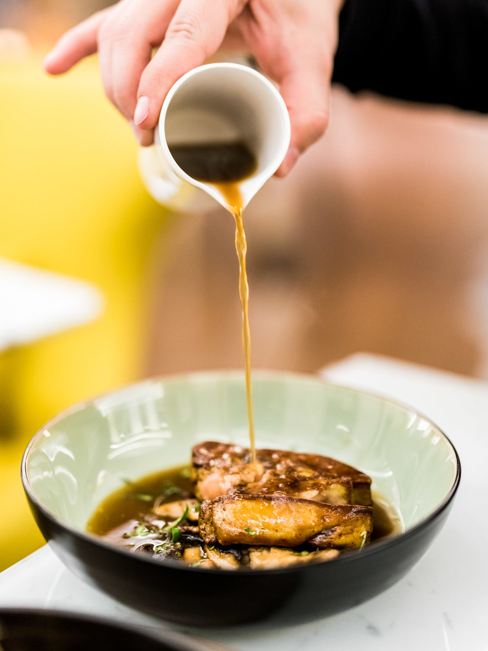 Foie gras de canard poêlé au ORIGIN Restaurant - Toutes les photos sont sous Copyright © 2017 Jeff Frenette Photography / dezjeff. Pour utilisation des photos, me contacter au dezjeff@me.com