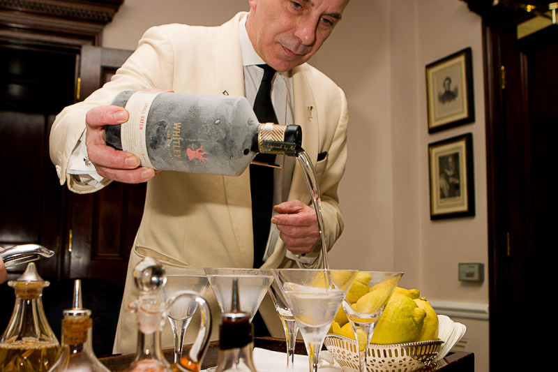 The legendary Alessandro Palazzi making the perfect martini at The Duke's Hotel in London's St James 