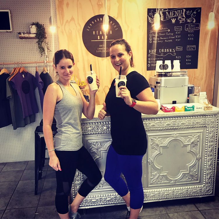  Check out Stacey and Charlene enjoying a mountain climber smoothie :)   