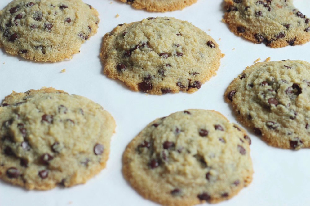 healthy gluten-free chocolate chip cookies