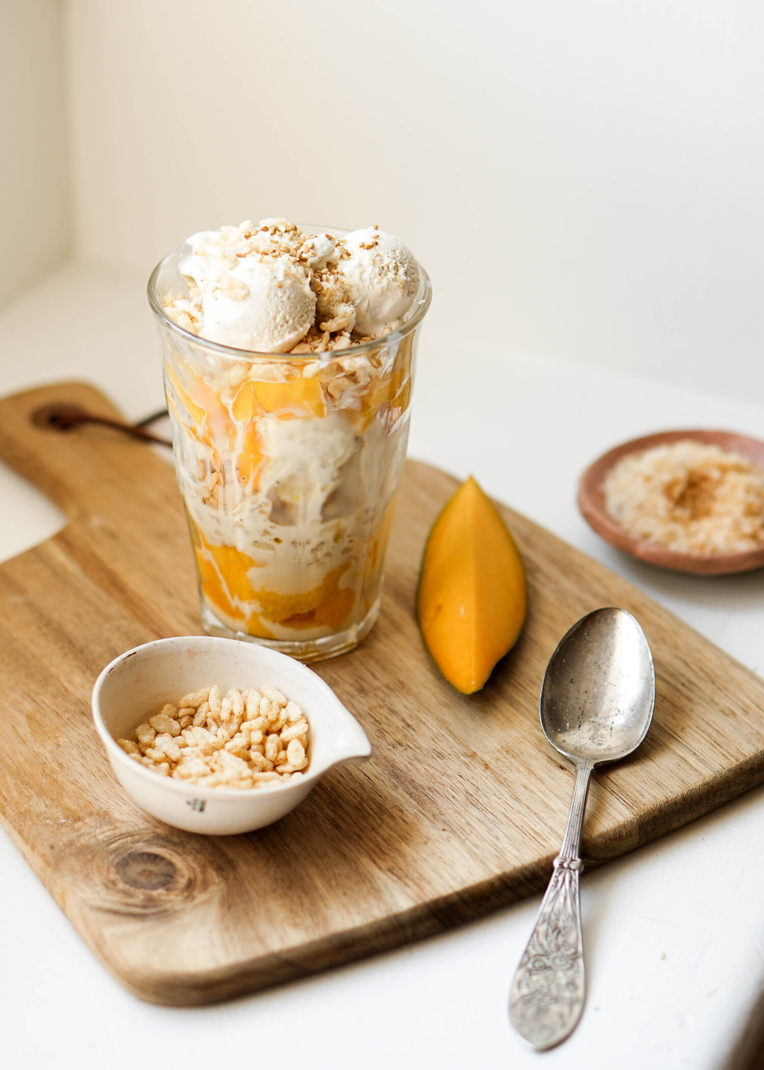 Mango and Crispy Rice Sundae — Eat Cho Food