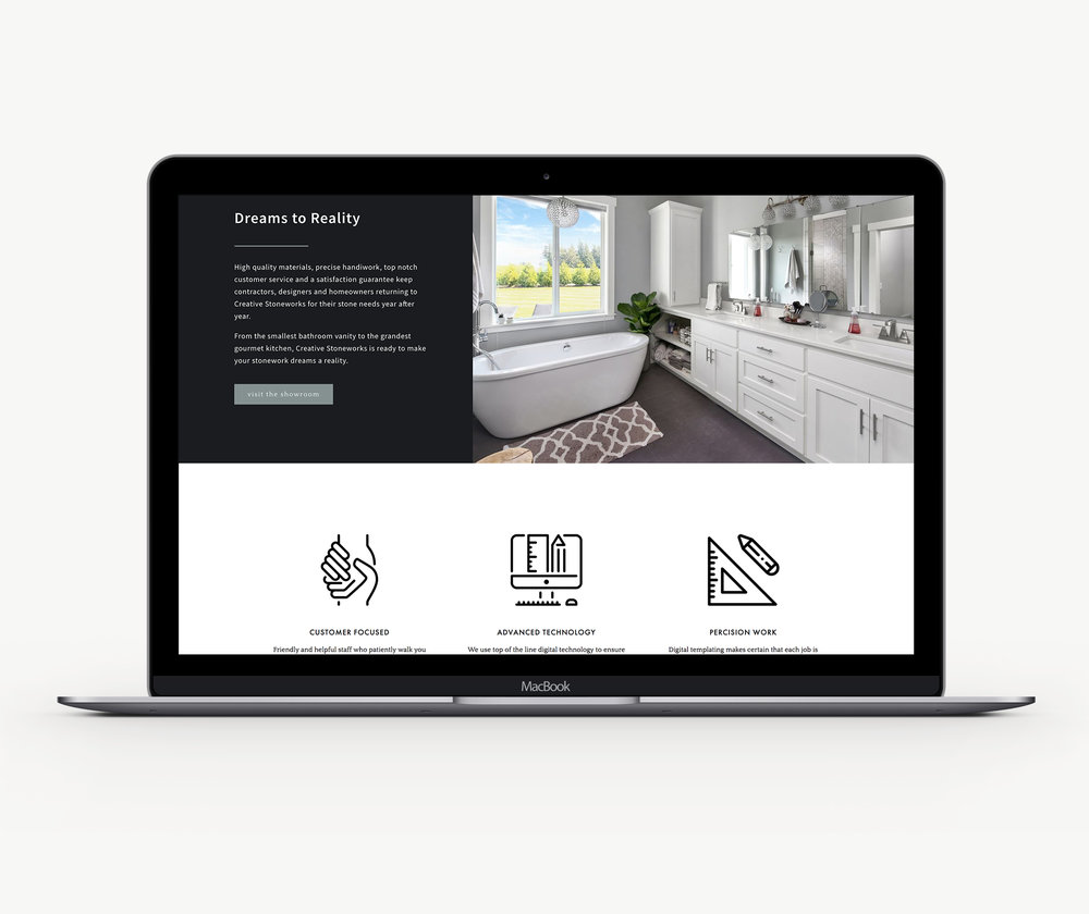 Custom designed Squarespace website template design theme