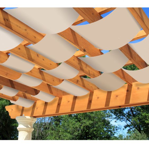 threaded canopy shade for pergola