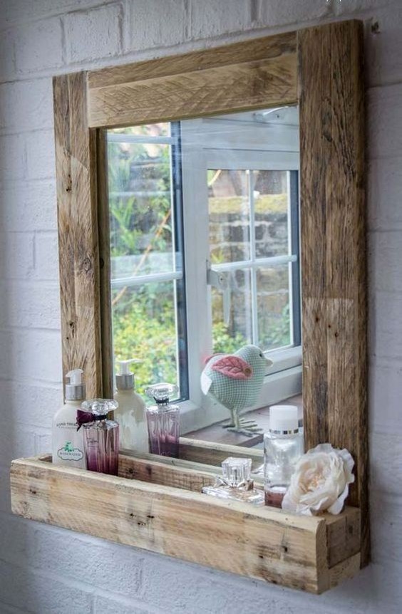 pallet mirror frame