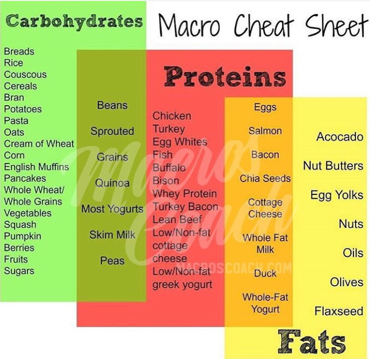 Good Sources Of Carbs Proteins And Fats In The Diet