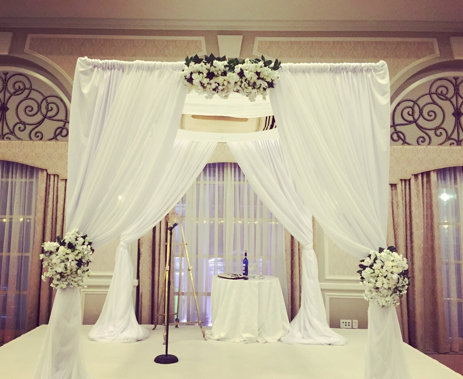  Winter wedding at the adolphus hotel in dallas, texas on december 17, 2016. Chuppah floral designed by designer, m. Rose 