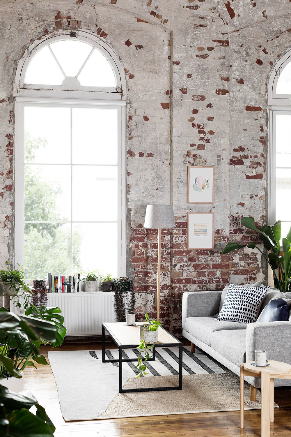 Hunting for George transform converted warehouse apartment for the launch of their newest collection 'Welcome Home'...