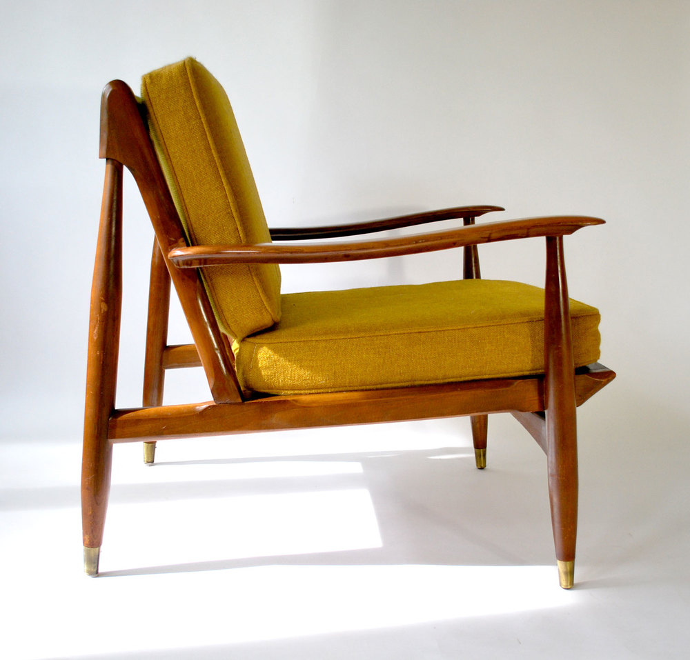 Pair Mid Century Danish Modern Lounge Chairs  SOLD \u2014 Vintage Modern Maine
