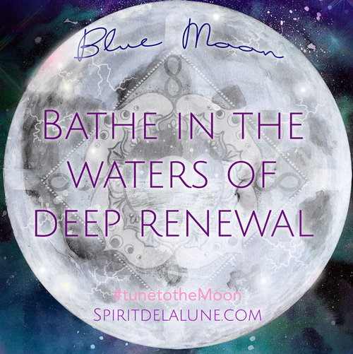 Full Blue Moon Meditation and Shower Ritual for Renewal