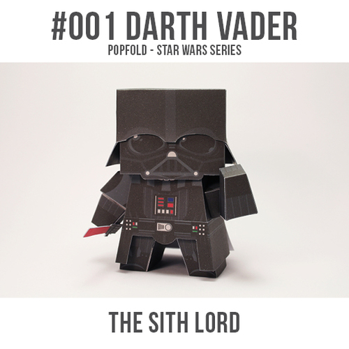 Papercarft de Darth Vader. Manualidades a Raudales.