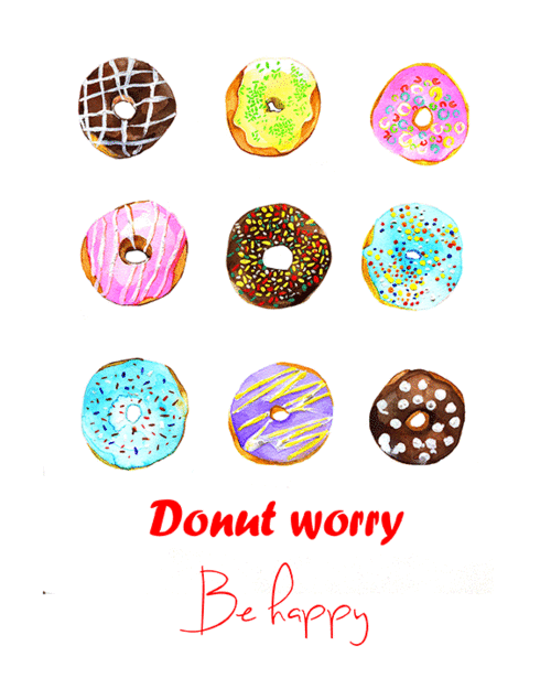 Donuts illustration by Rongrong DeVoe