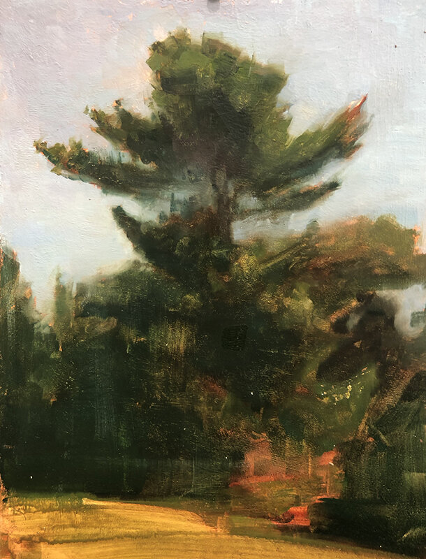 Here is an image of the most helpful plein air from the stack it helped me create an authentic looking pine tree.