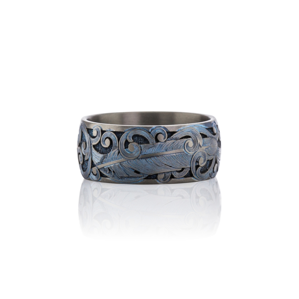 Titanium Engraved Bands — Reads Jewelers