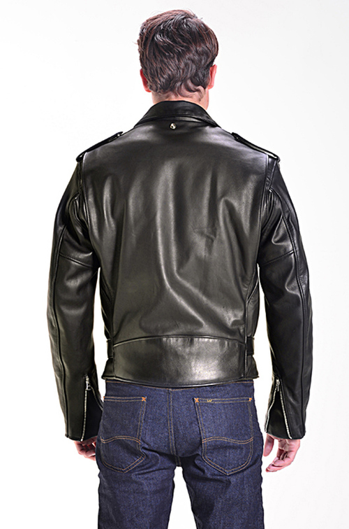 SCHOTT NYC Classic Perfecto Motorcycle Leather Jacket Black ...