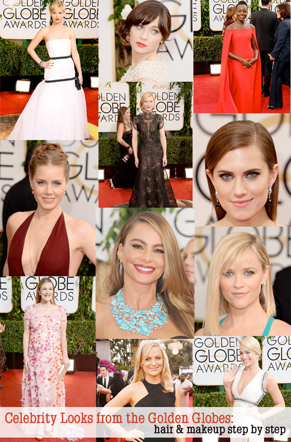 Celebrity Looks from the 2014 Golden Globes: If you want to recreate the hair or makeup from your favorite celebrities, I have the official beauty breakdowns!