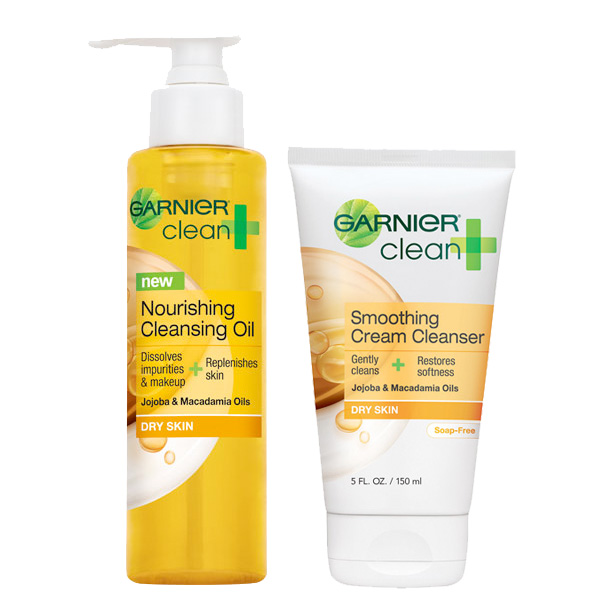 Garnier Clean+ Dry Skin Cleansers
