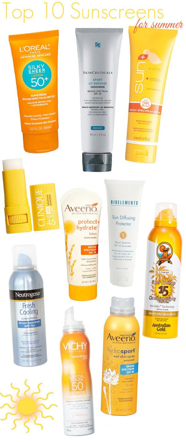 Top 10 Sunscreens for Summer