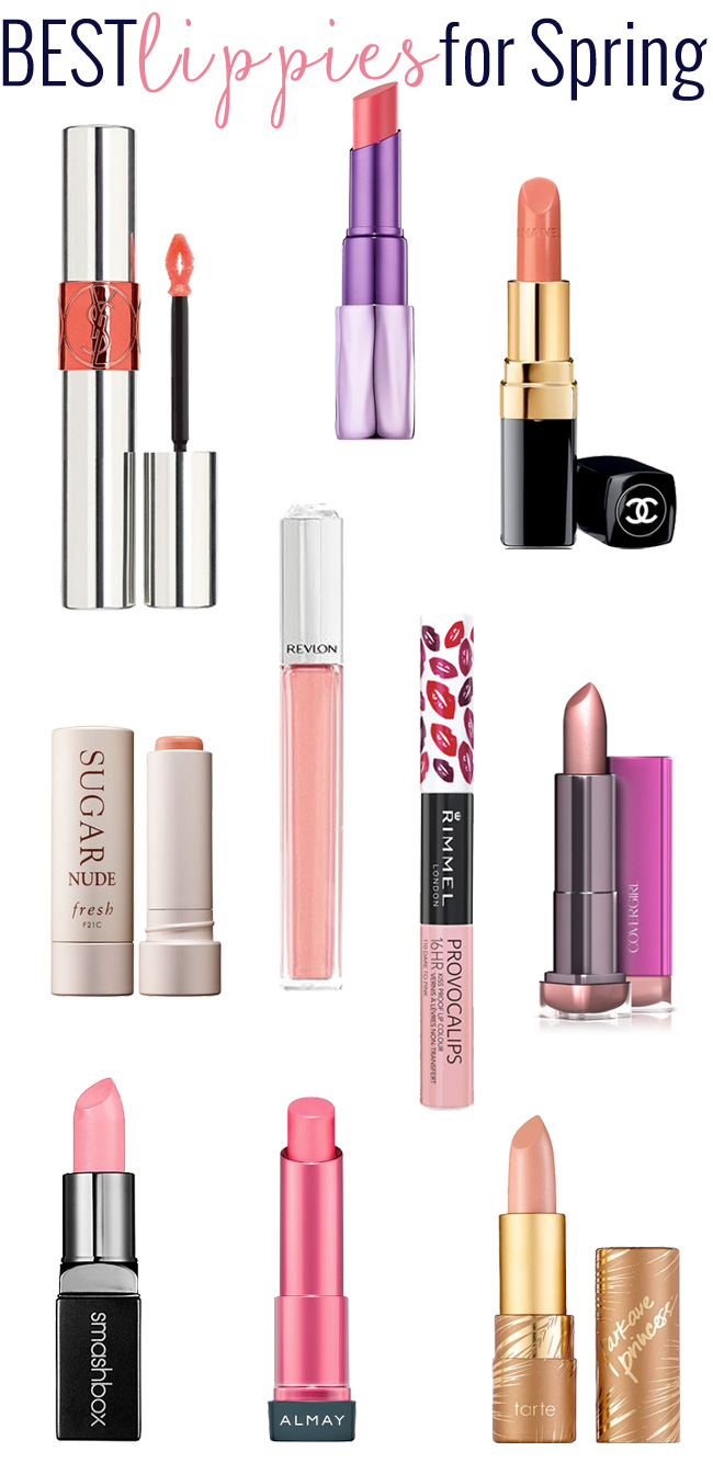 Top 10 Lippies for Spring: New lipsticks, long-lasting lipgloss stains and just really pretty glosses, there is plenty to love for the lips for spring.