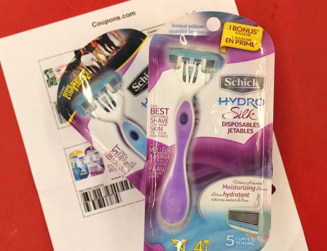 Schick Razors Buy One Get One Free Offer