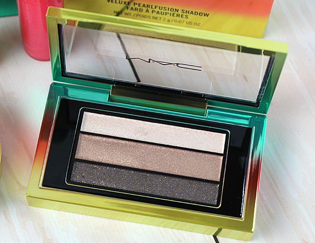 MAC Wash & Dry Summer Makeup Collection: Veluxe Pearlfusion Shadow Trio in Permanent Press
