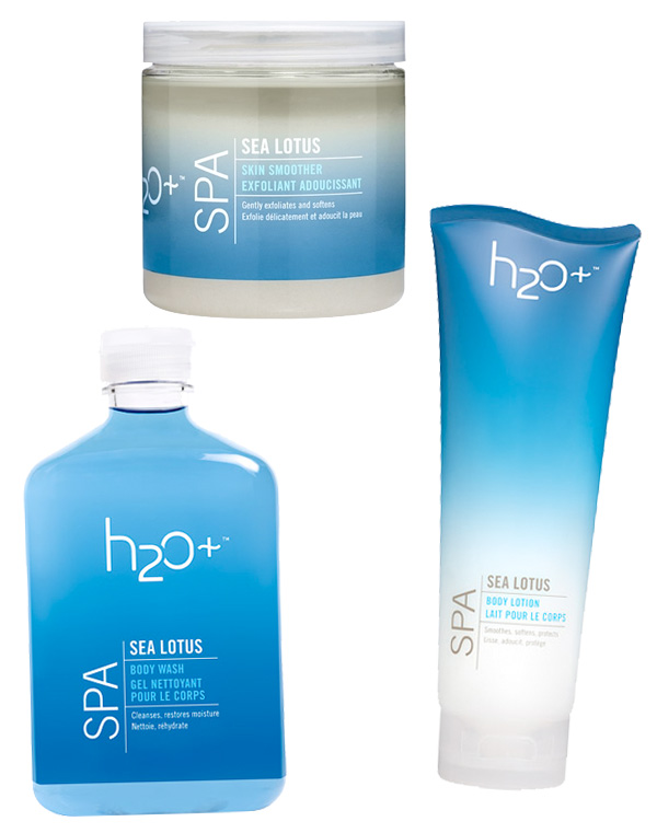 H2O+ Sea Lotus Skin Smoother, Body Wash & Body Lotion