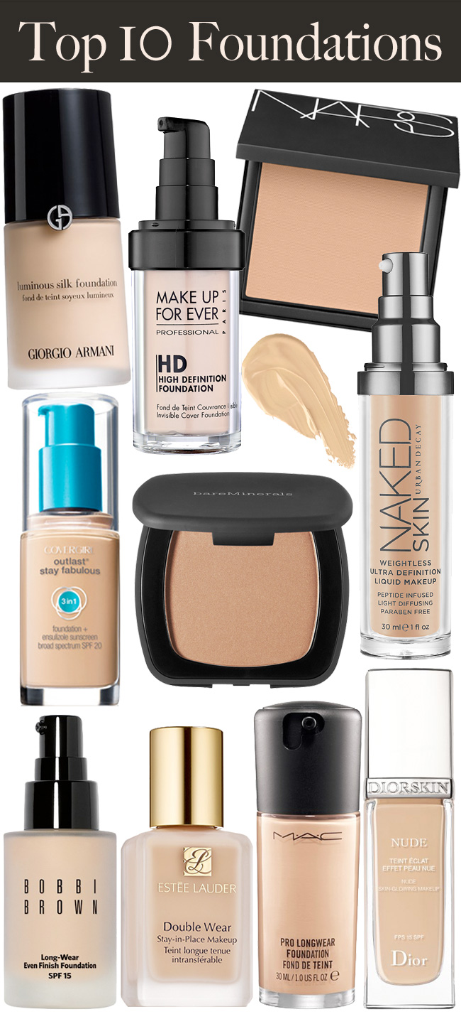 Top 10 Makeup Foundations