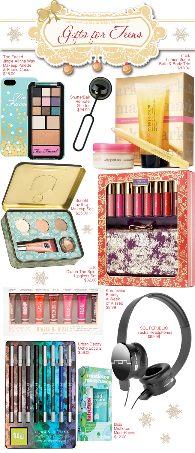 Beautiful Makeup Search Holiday Gift Guide - Gifts for Teens