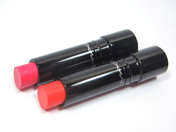 My favorite MAC Sheen Supreme Lipsticks: Pleasurefruit and Sweet Grenadine