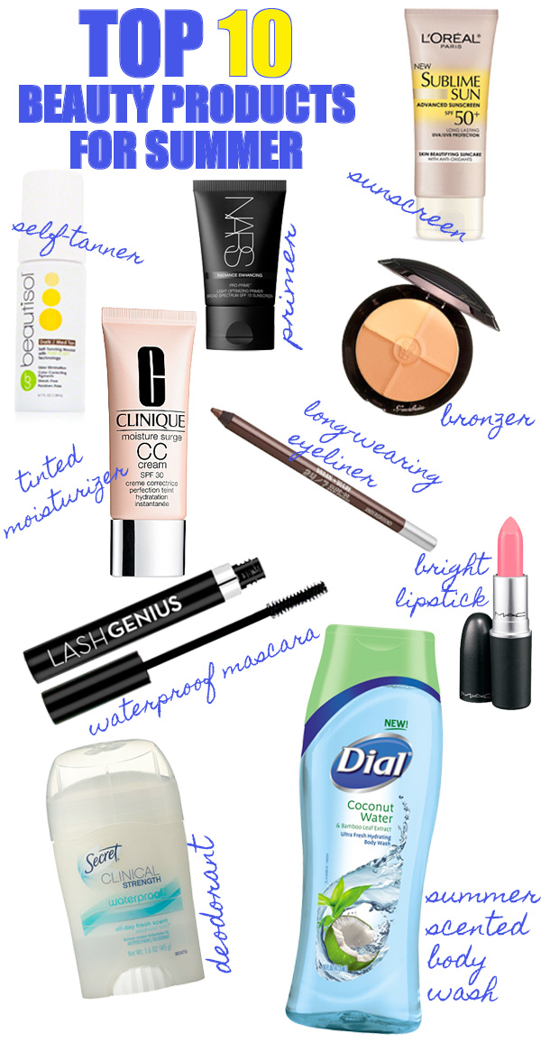 Top 10 Beauty Products for Summer
