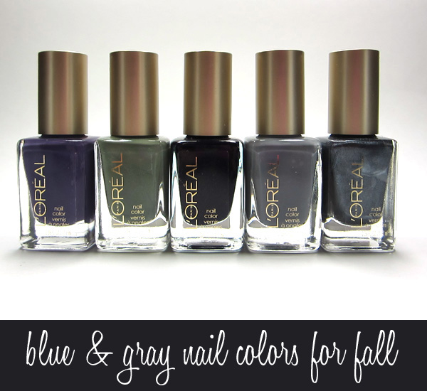 Blue & Gray Nail Colors for Fall