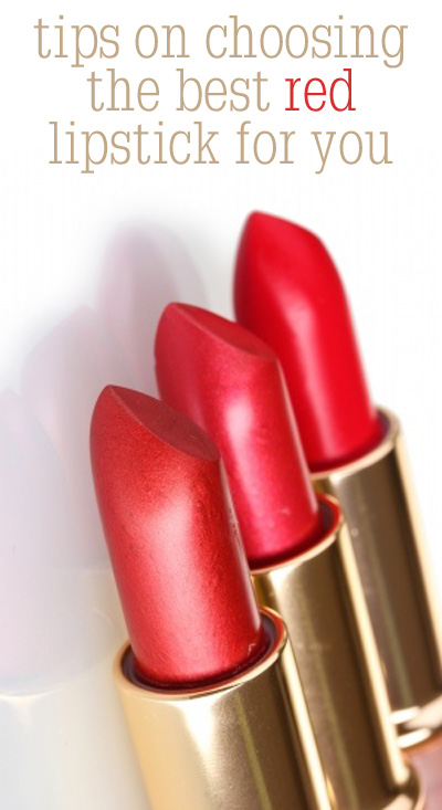 Tips on choosing the best red lipstick.