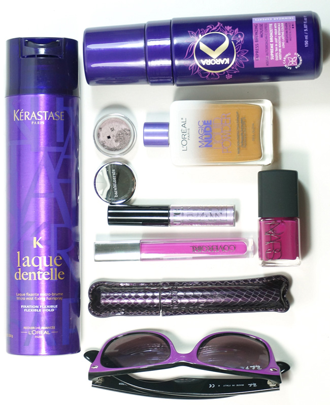 All purple everything.