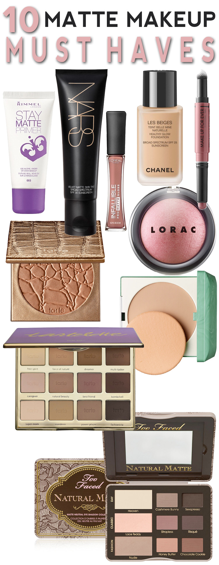 10 Matte Makeup Must-Haves to Keep Your Face Looking Fresh, Fab and Beautiful All Summer Long!