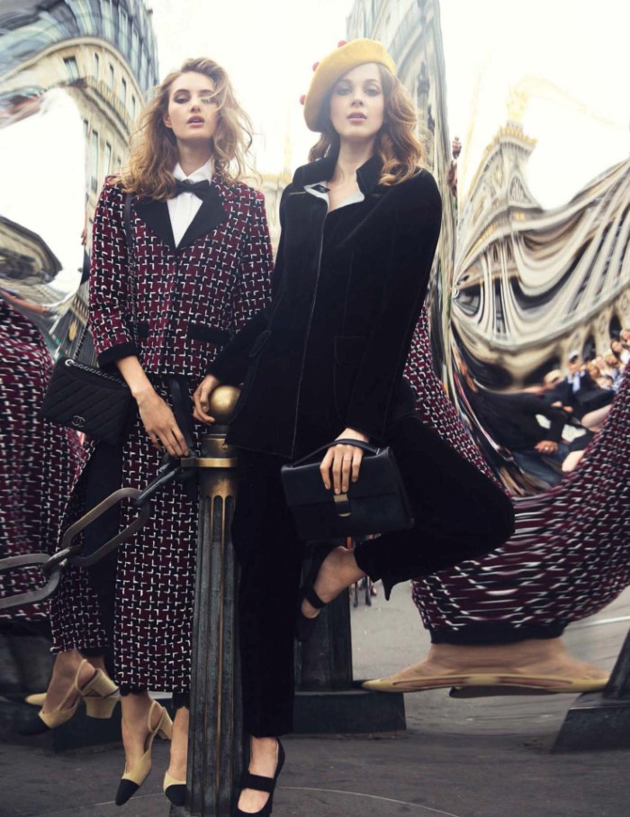 David Bellemere Flashes 'Fashion Business' For Vogue Spain September ...