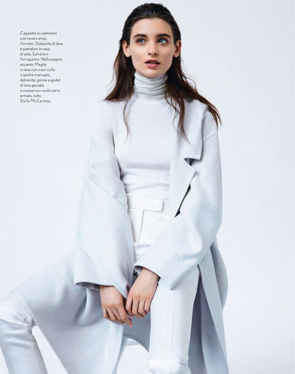 Caroline Thaler Wears 'White', Snapped By Laurence Ellis For Amica ...