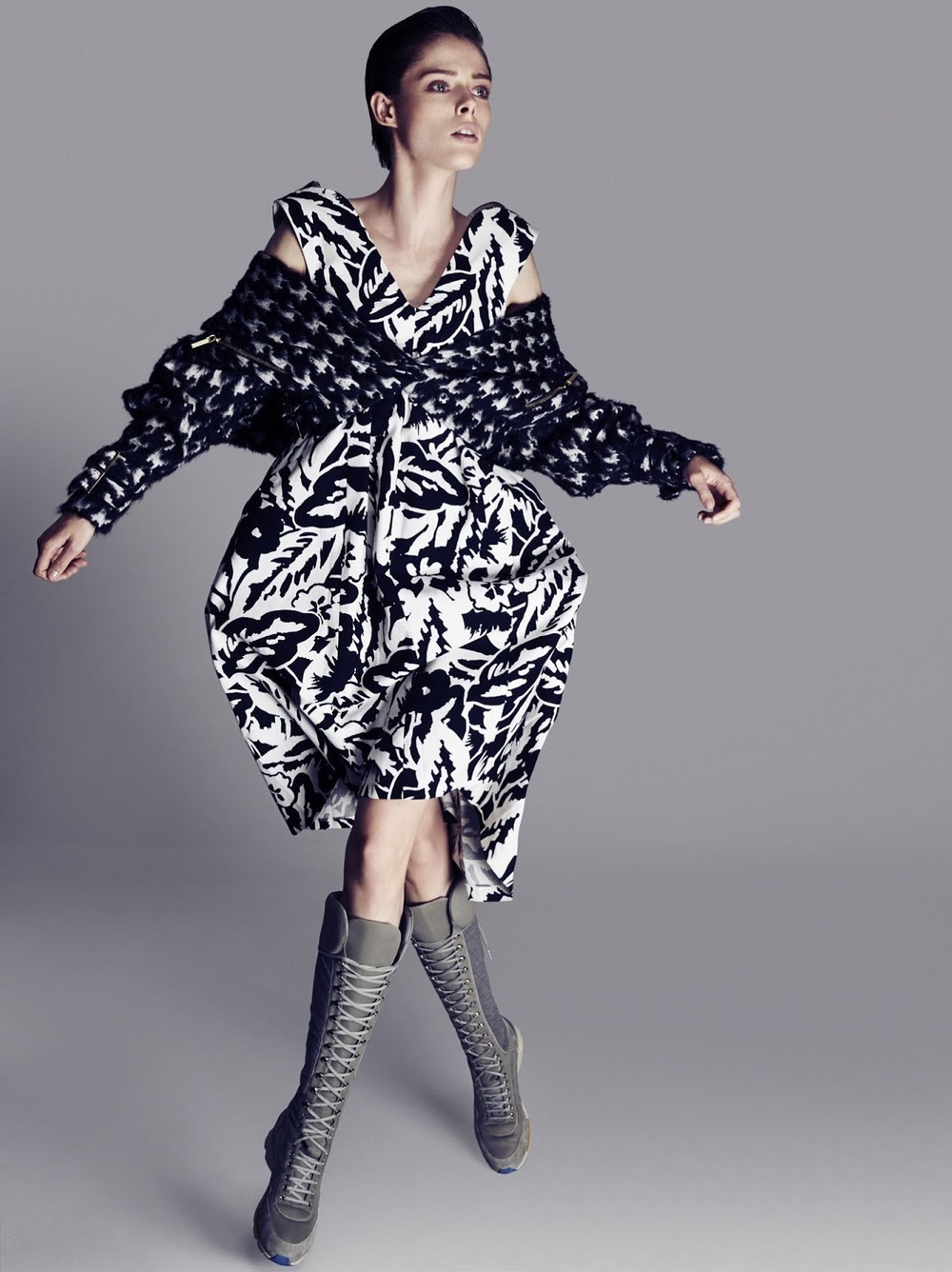 Coco Rocha's Pattern Poses By Darren McDonald For Sunday Style November ...