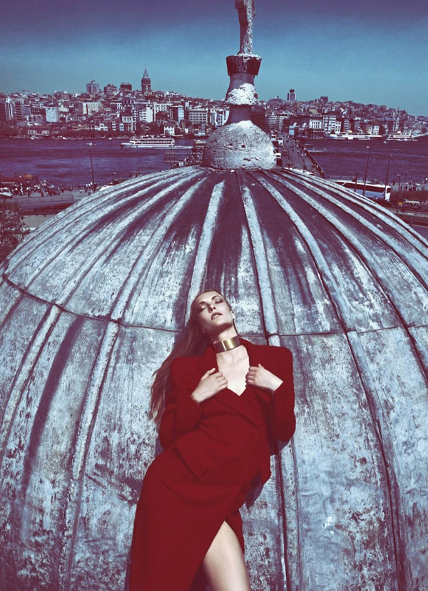 Egle Jezepcikaite's Sleek, Red Modernism by Koray Birand for Glamour ...