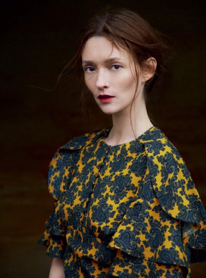 Audrey Marnay Wears Nature's Color Tapesty In Erik Madigan Heck Images ...