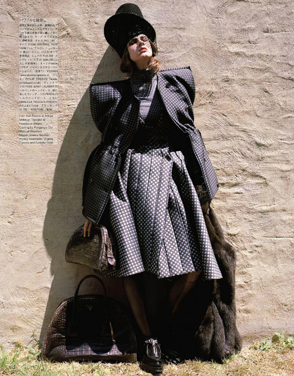 Joanna Tatarka Gets Pouffed By Manuela Pavesi For Vogue Japan December ...