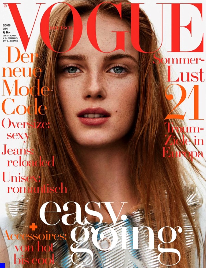 Rianne van Rompaey Is Lensed By Daniel Jackson For Vogue Germany June ...