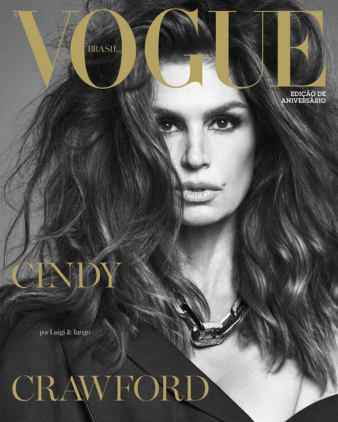 Cindy Crawford Scorches Vogue Brazil 46th Anniversary Issue — Anne of Carversville