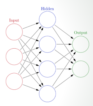 Common representation of the neural network nodes.
