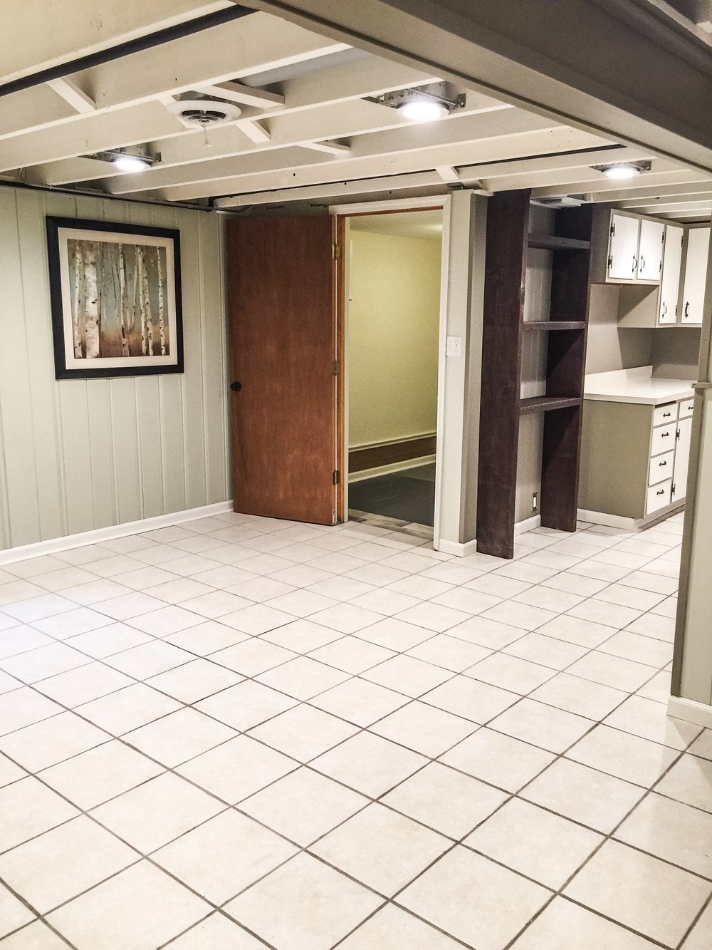 $1000 diy basement renovation — first thyme mom