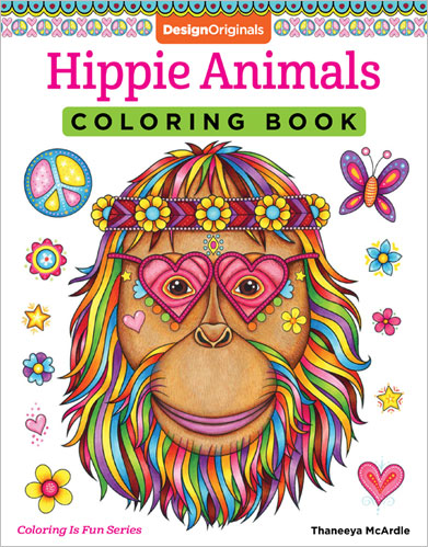 Hippie Animals Coloring Book by Thaneeya McArdle