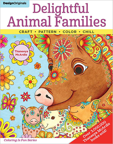 Delightful Animal Families Coloring Book by Thaneeya McArdle