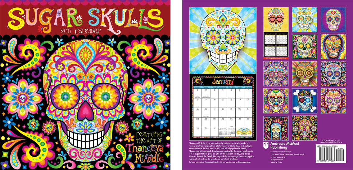 2017 Sugar Skulls Calendar by Thaneeya McArdle