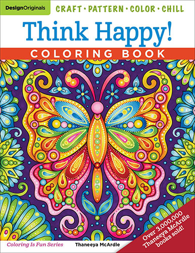 Think Happy Coloring Book by Thaneeya McArdle