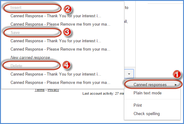 Automated email response gmail