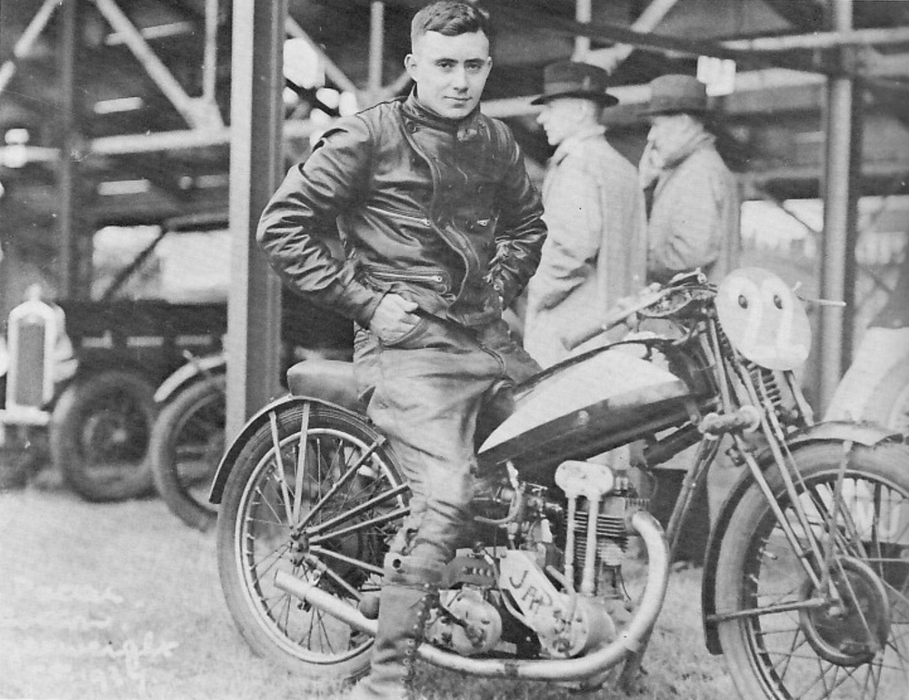 George Pepper’s big international break came in 1937 when he participated in the Isle of Man Tourist Trophy races. Although he failed to finish any of his races, he found steady work riding Speedway in England soon after.